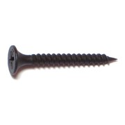 MIDWEST FASTENER Drywall Screw, #6 x 1-1/4 in, Steel, Flat Head Phillips Drive, 45 PK 30843